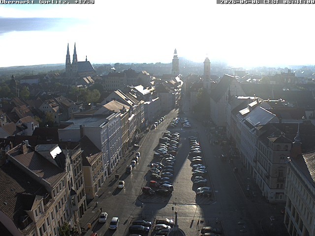 Archived image Webcam Görlitz: View Upper Market