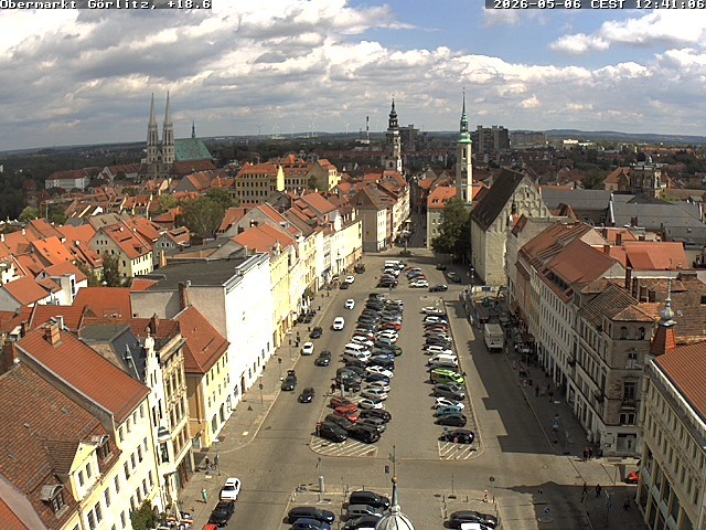 Archived image Webcam Görlitz: View Upper Market