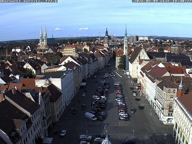 Archived image Webcam Görlitz: View Upper Market