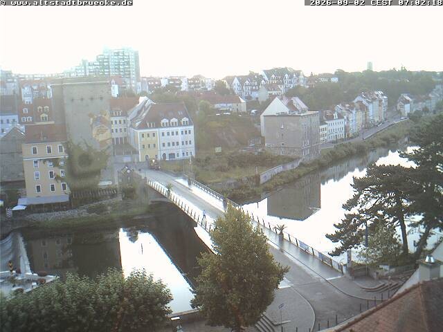 Archived image Webcam Görlitz: View Upper Market