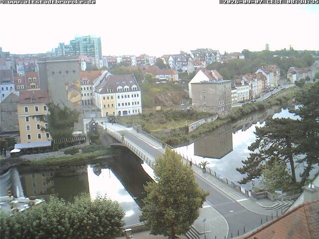 Archiv Foto Webcam Görlitz: Altstadtbrücke nach Zgorzelec