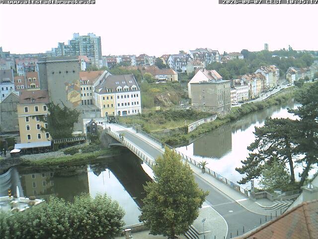 Archiv Foto Webcam Görlitz: Altstadtbrücke nach Zgorzelec