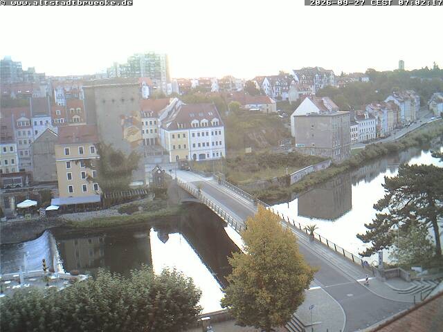 Archiv Foto Webcam Görlitz: Altstadtbrücke nach Zgorzelec
