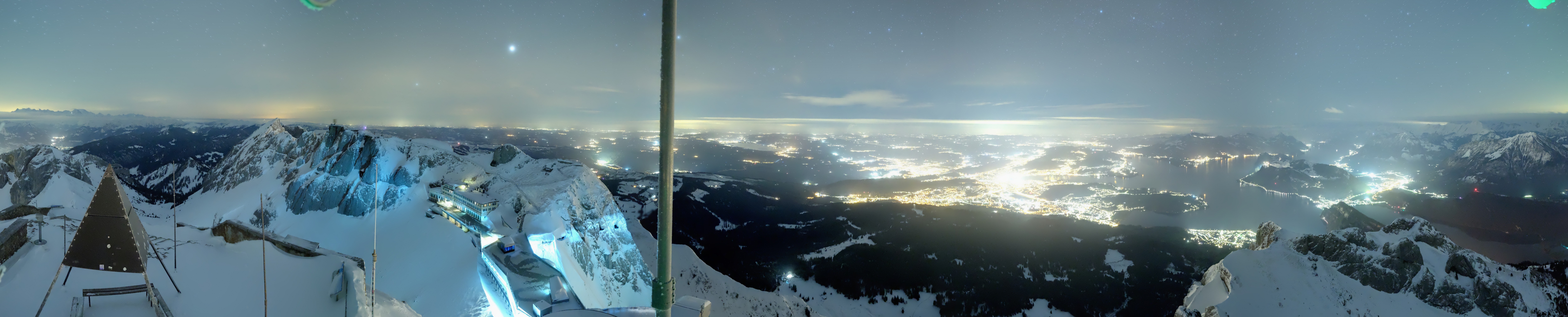 Archived image Webcam Pilatus: Top station railway