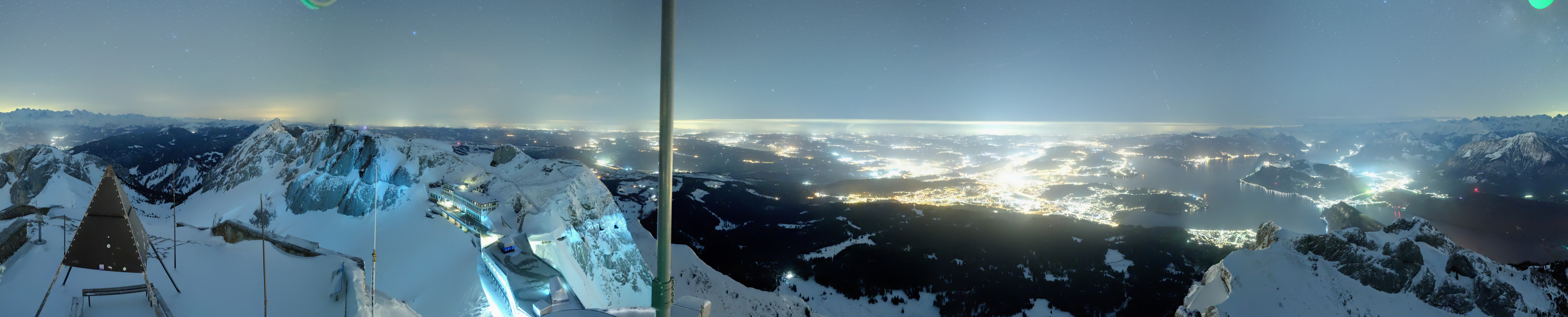 Archived image Webcam Pilatus: Top station railway