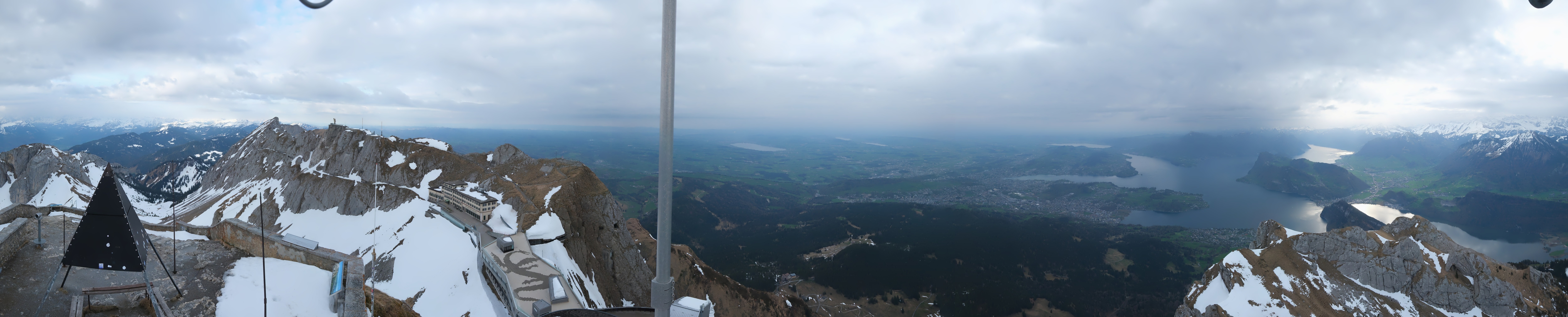 Archived image Webcam Pilatus: Top station railway