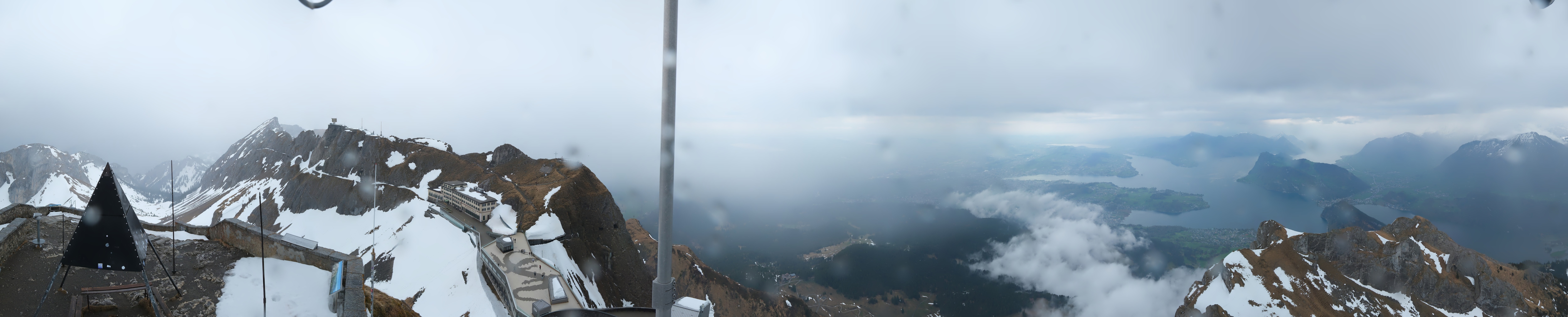 Archived image Webcam Pilatus: Top station railway