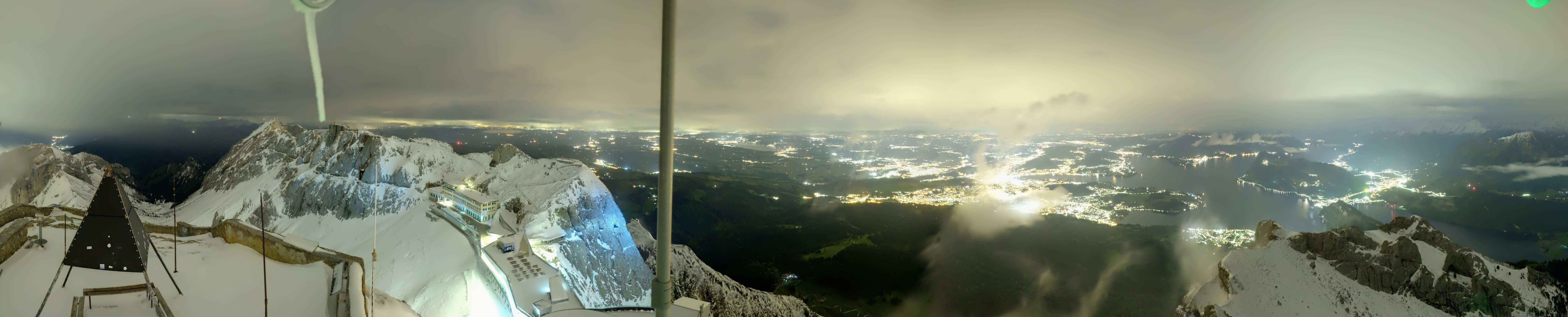 Archived image Webcam Pilatus: Top station railway