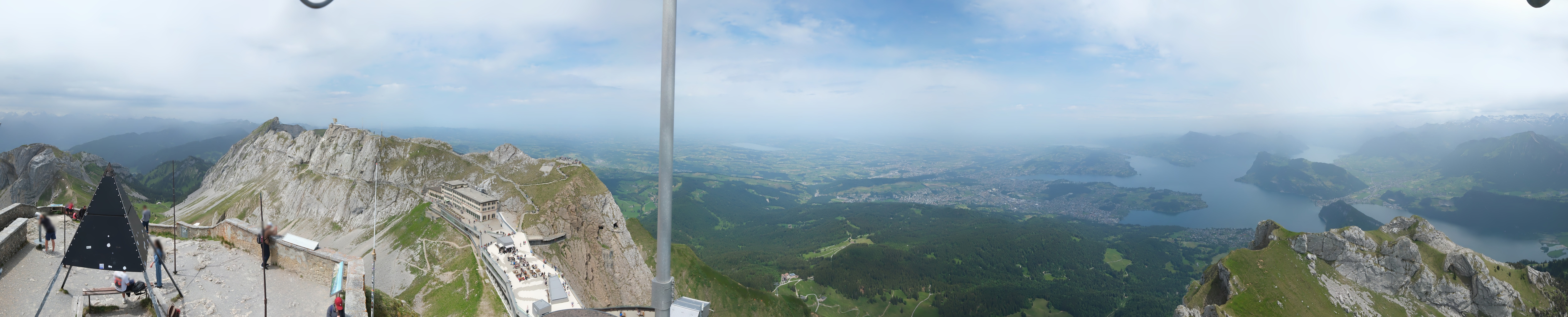 Archived image Webcam Pilatus: Top station railway