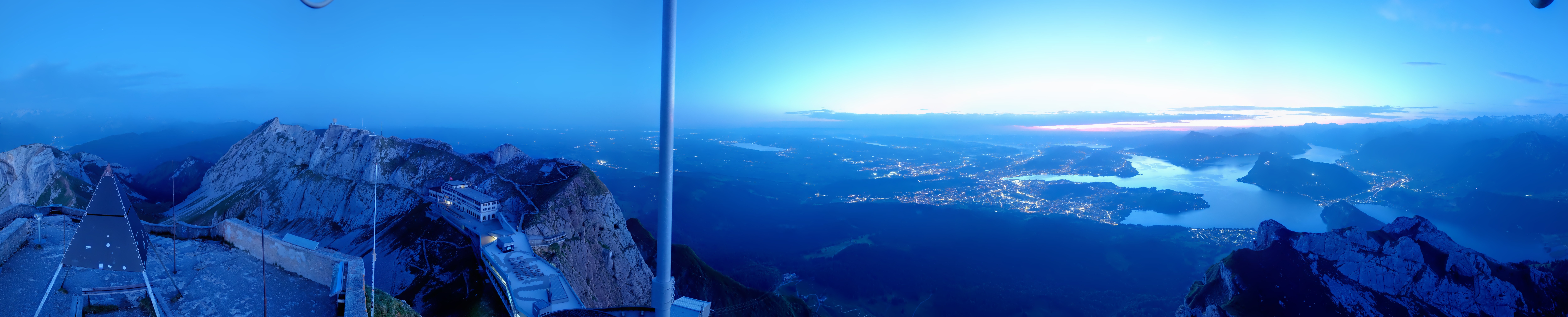 Archived image Webcam Pilatus: Top station railway