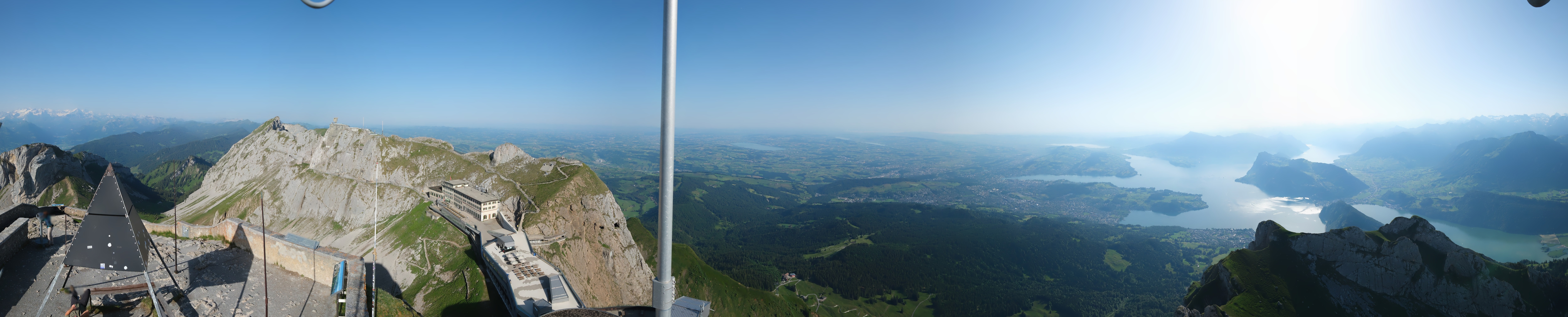 Archived image Webcam Pilatus: Top station railway