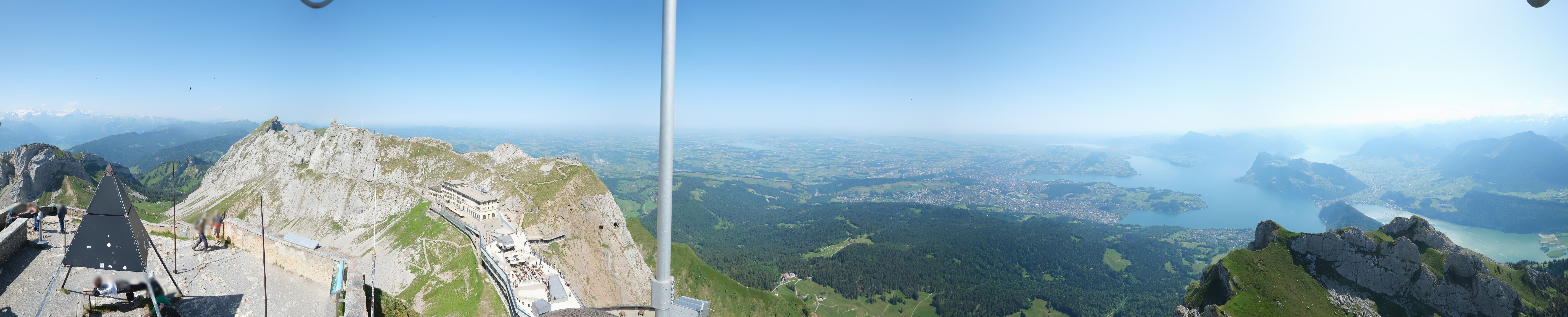 Archived image Webcam Pilatus: Top station railway