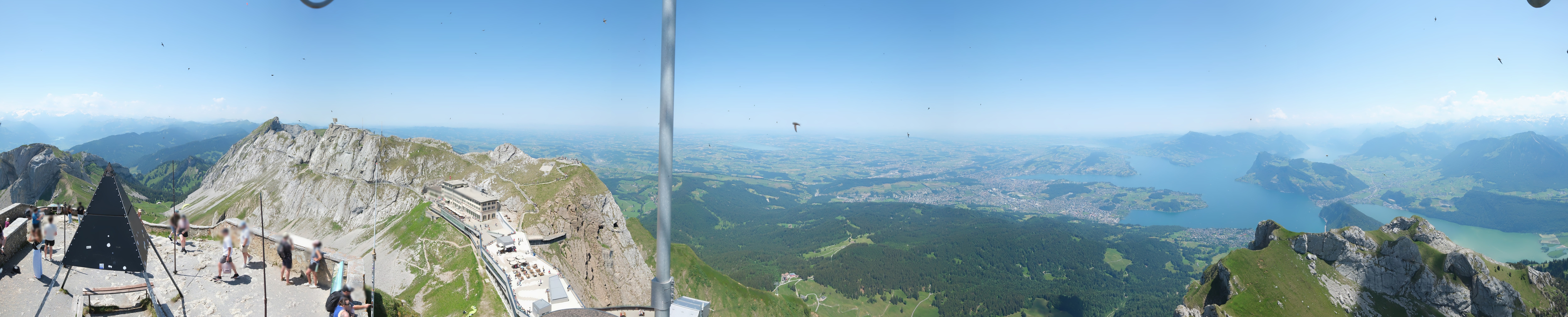 Archived image Webcam Pilatus: Top station railway