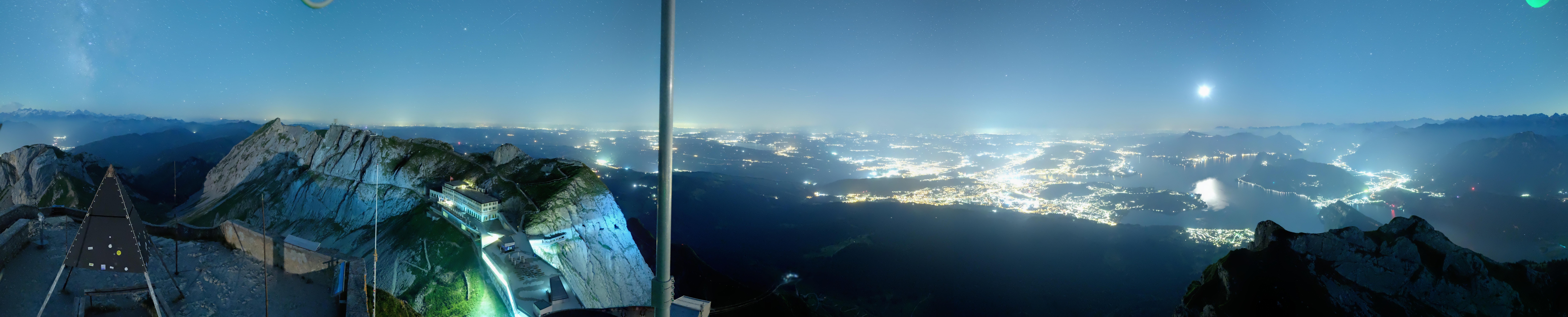 Archived image Webcam Pilatus: Top station railway