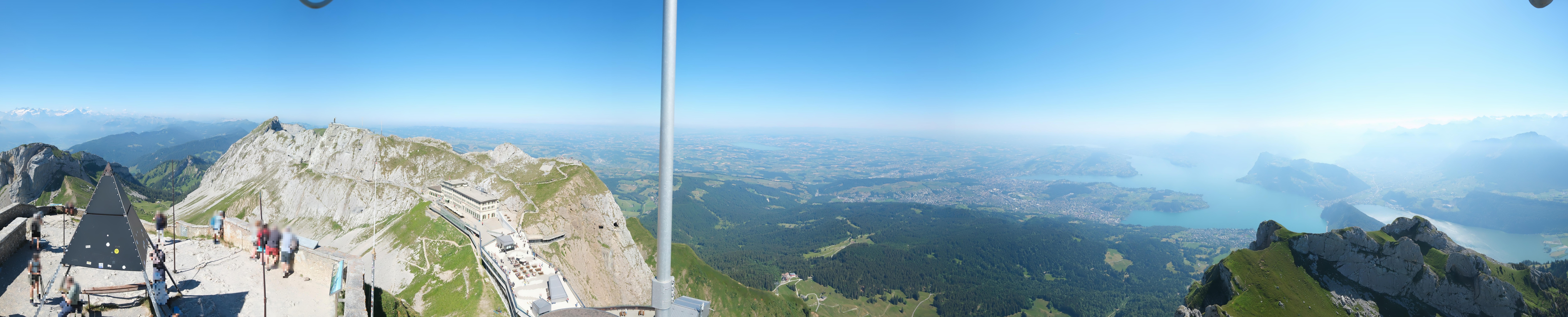 Archived image Webcam Pilatus: Top station railway