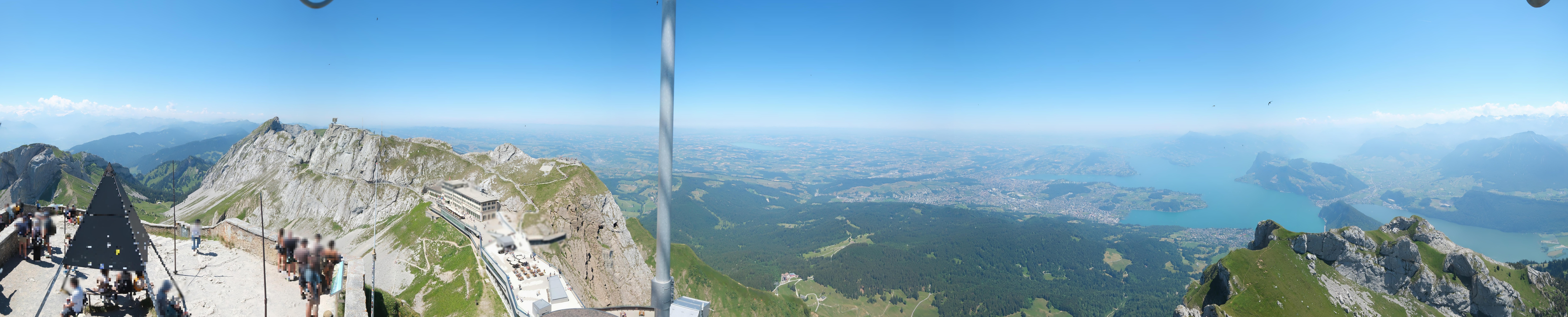 Archived image Webcam Pilatus: Top station railway