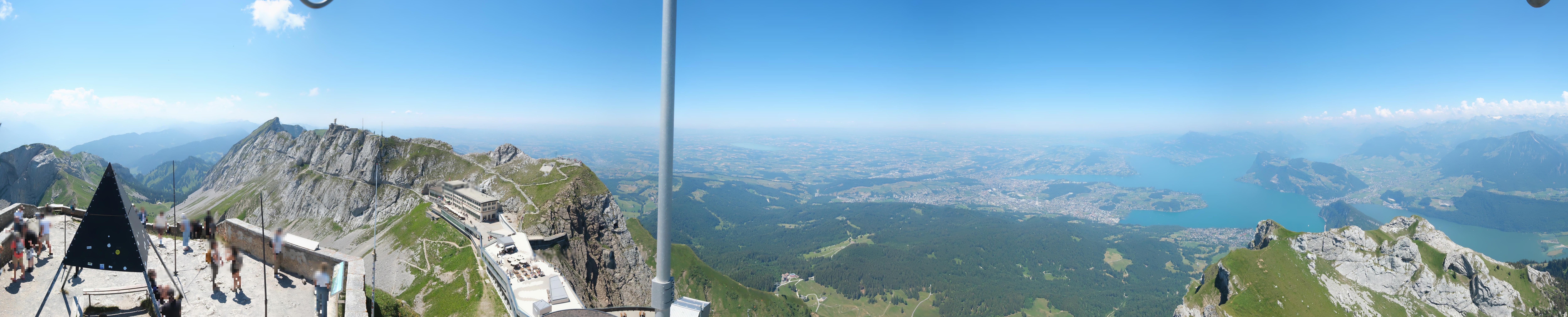 Archived image Webcam Pilatus: Top station railway
