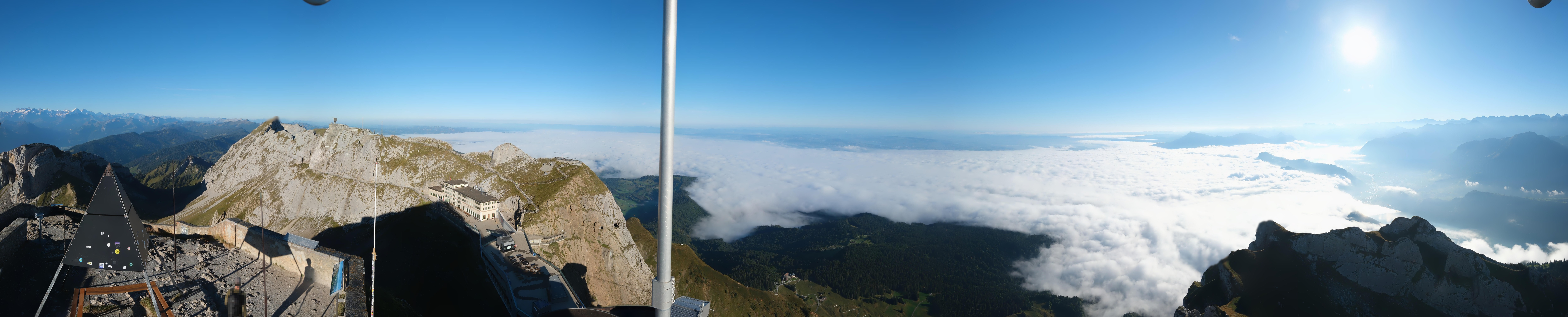 Archiv Foto Webcam Pilatus: Bergstation Kulm