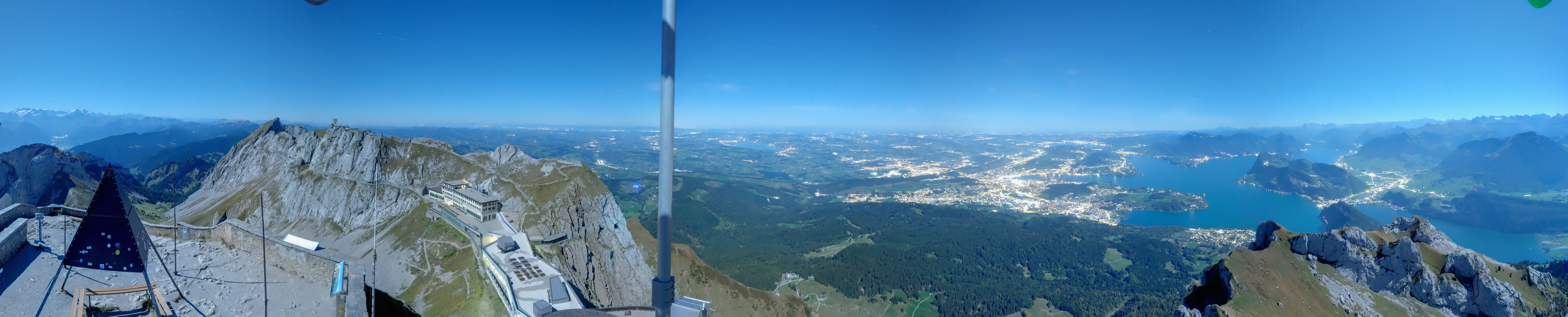 Archived image Webcam Pilatus: Top station railway