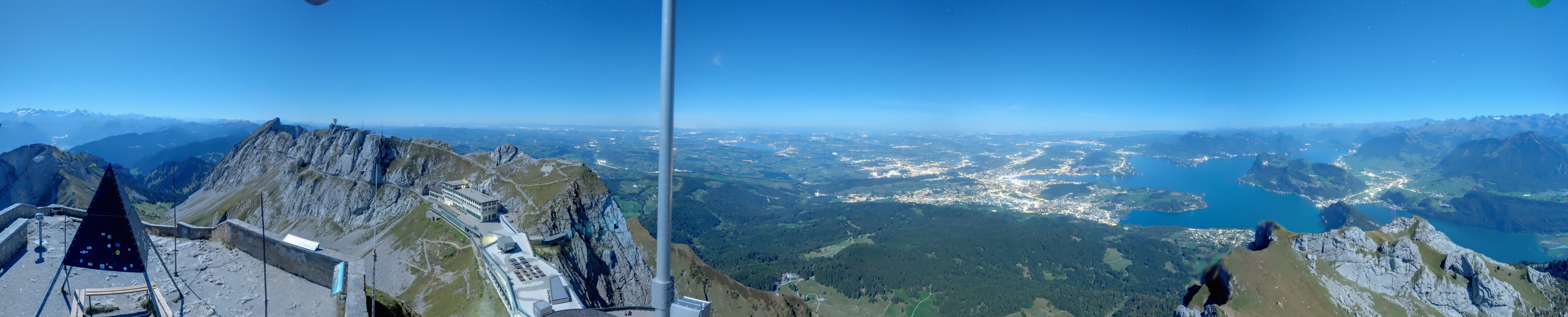 Archived image Webcam Pilatus: Top station railway