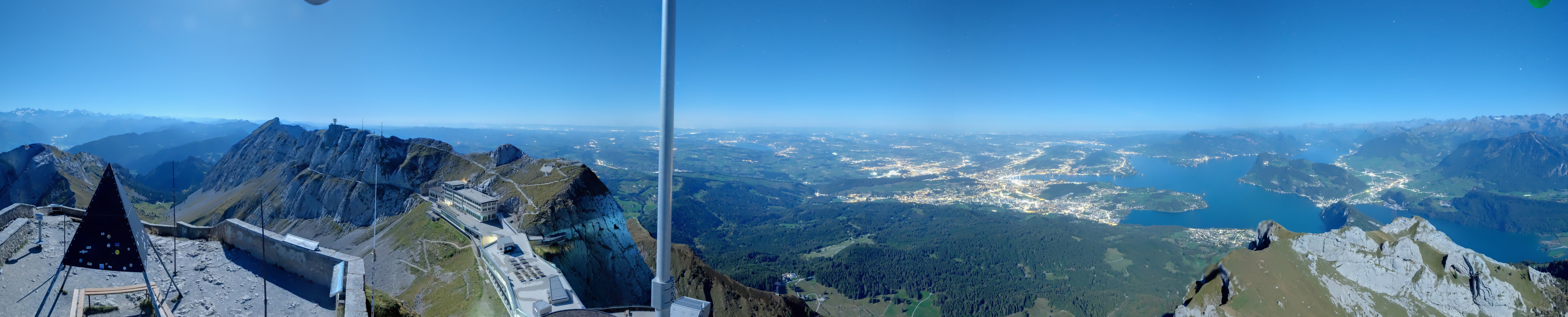 Archived image Webcam Pilatus: Top station railway