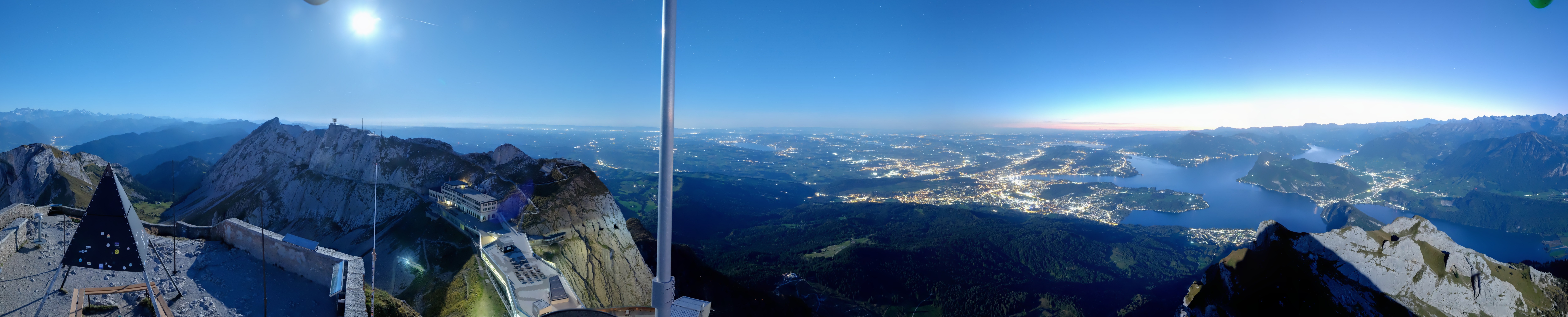 Archived image Webcam Pilatus: Top station railway
