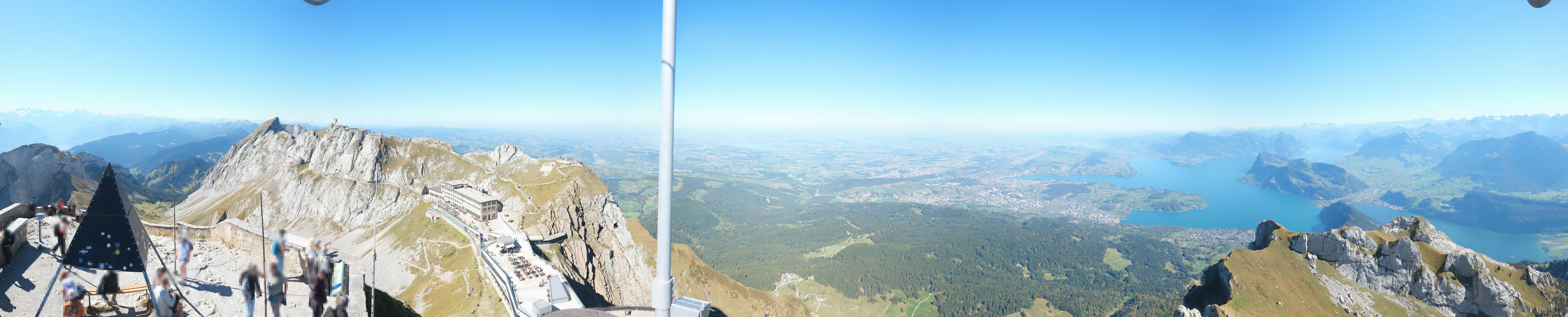 Archived image Webcam Pilatus: Top station railway