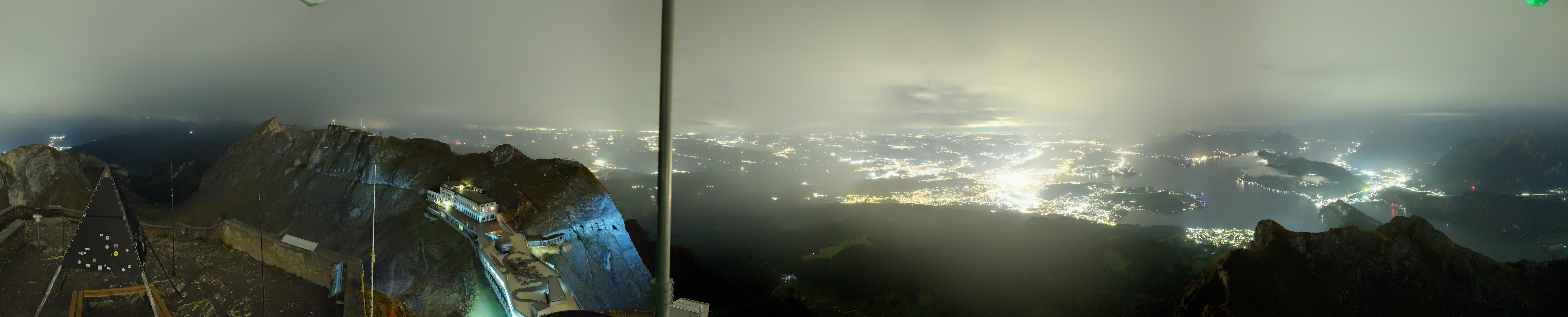 Archived image Webcam Pilatus: Top station railway