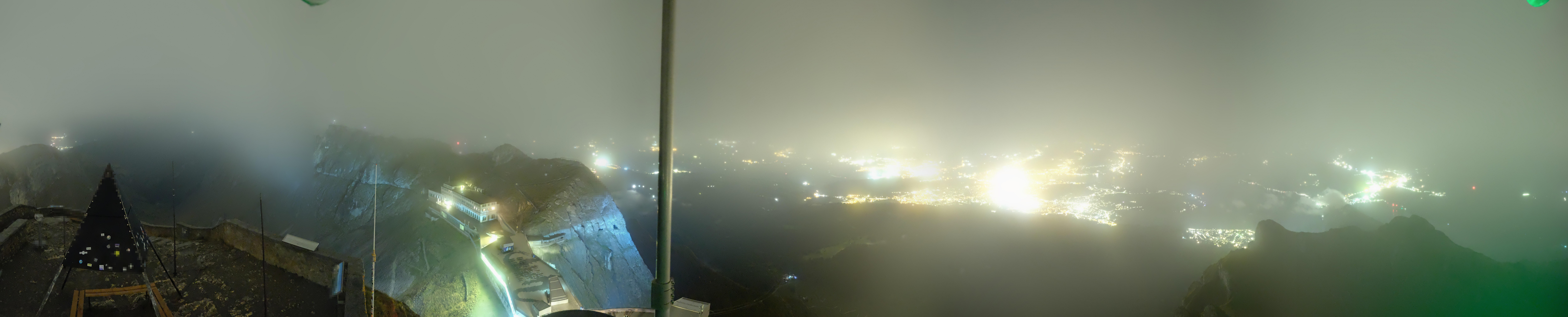 Archived image Webcam Pilatus: Top station railway