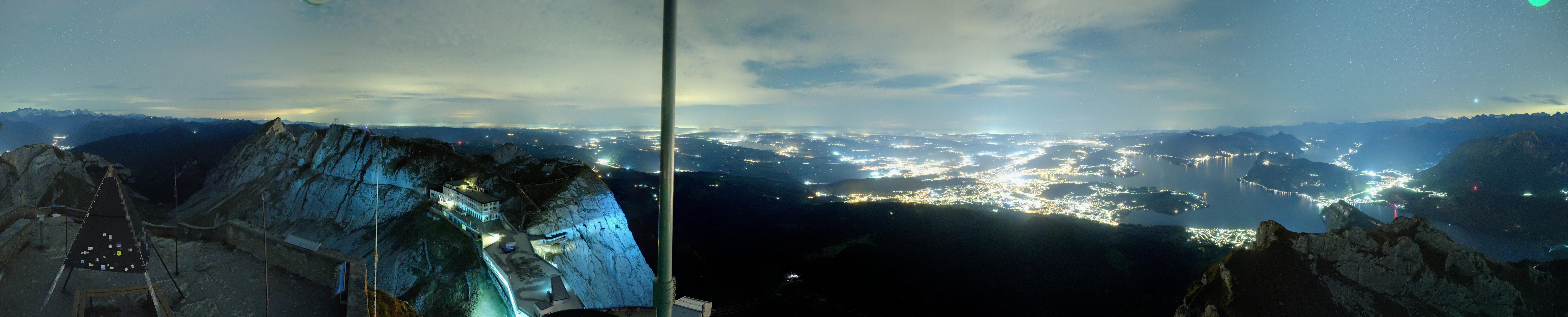 Archived image Webcam Pilatus: Top station railway
