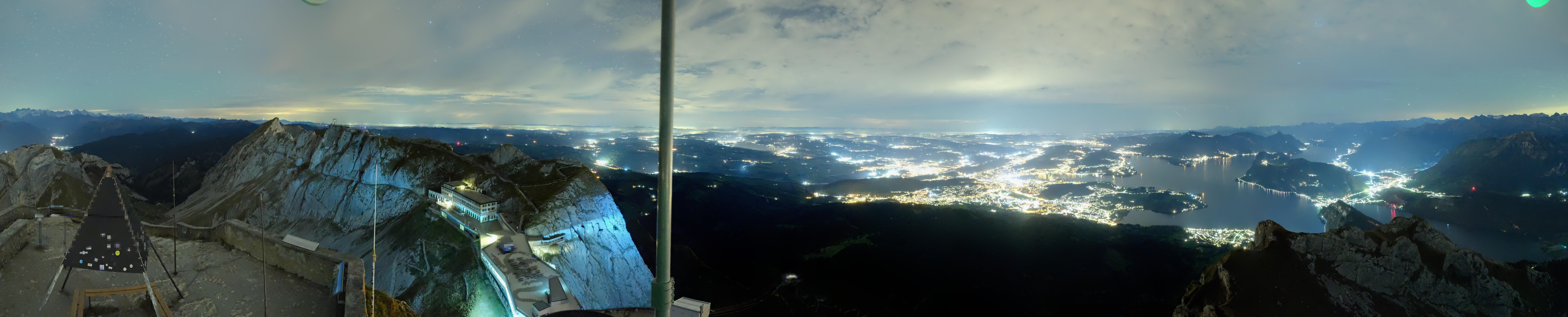 Archived image Webcam Pilatus: Top station railway