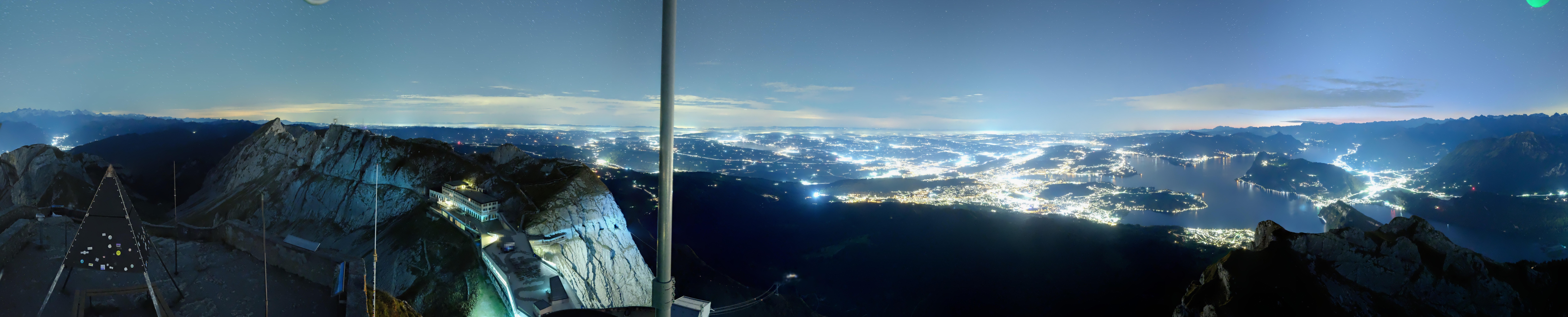 Archived image Webcam Pilatus: Top station railway