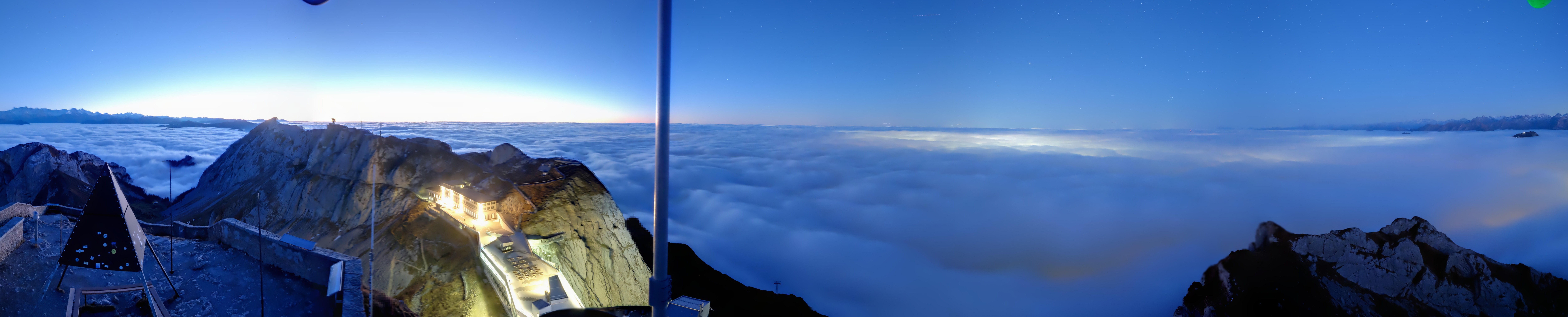 Archived image Webcam Pilatus: Top station railway