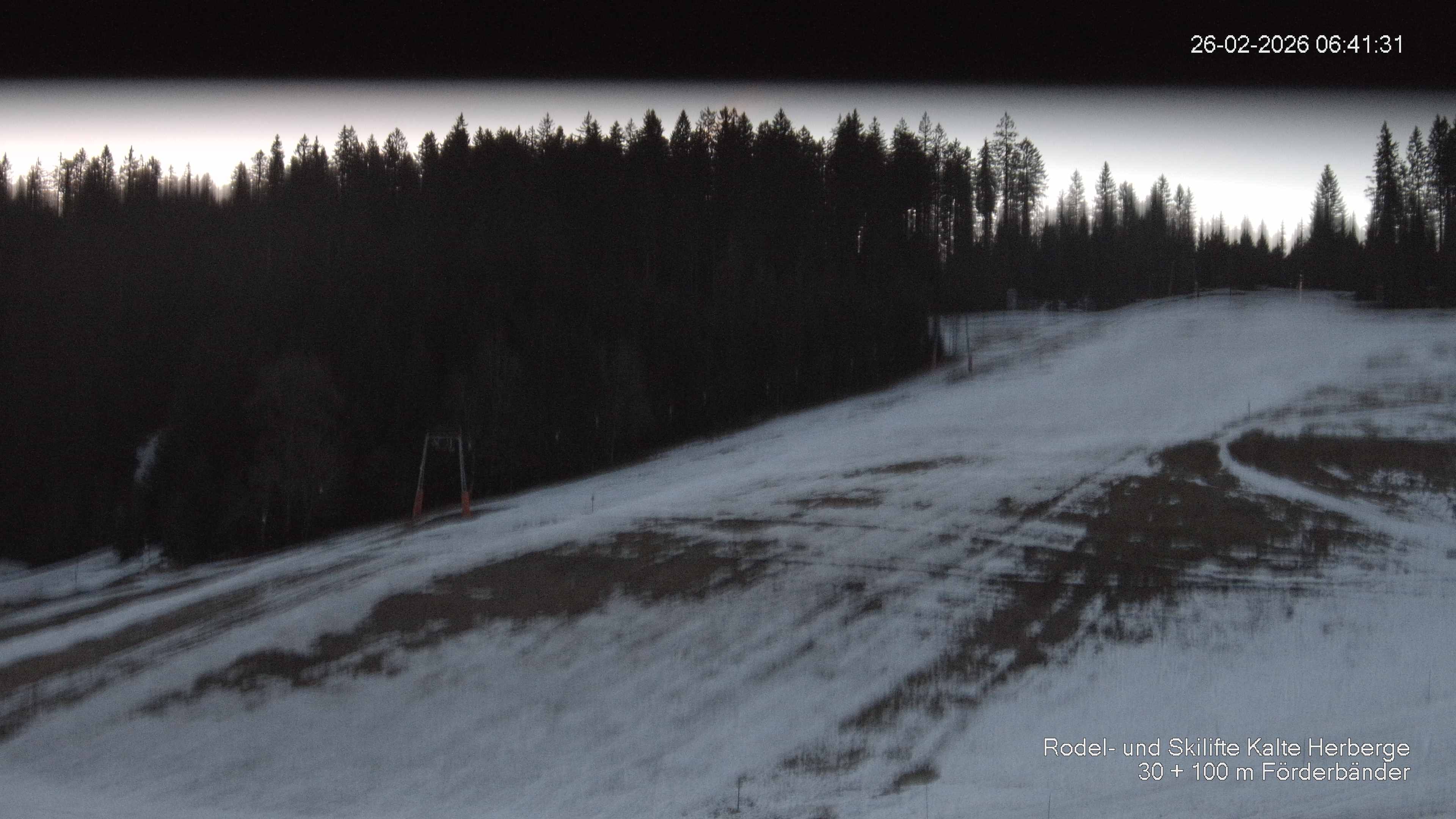 Archived image Webcam Ski lift Kalte Herberge