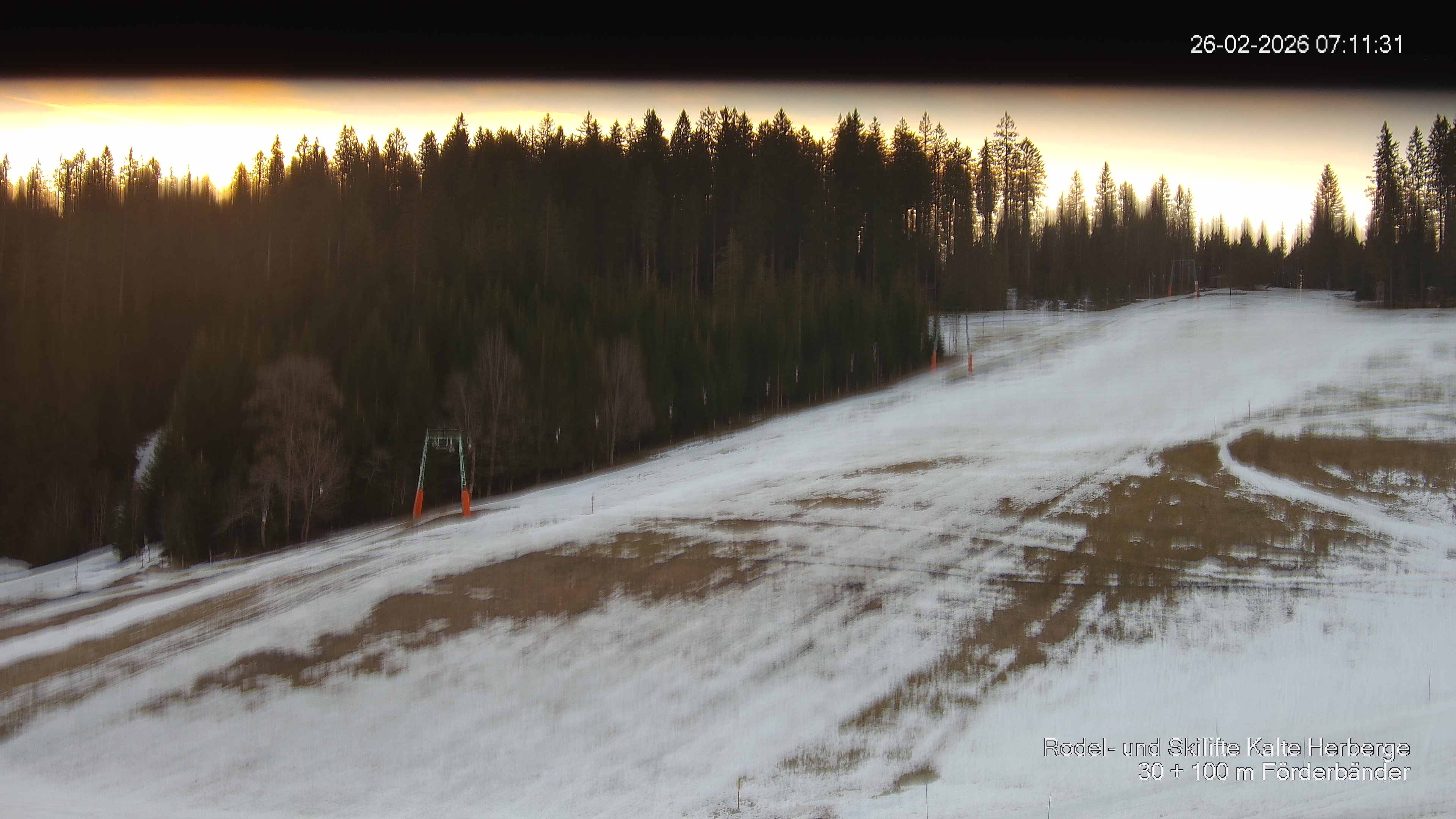 Archived image Webcam Ski lift Kalte Herberge