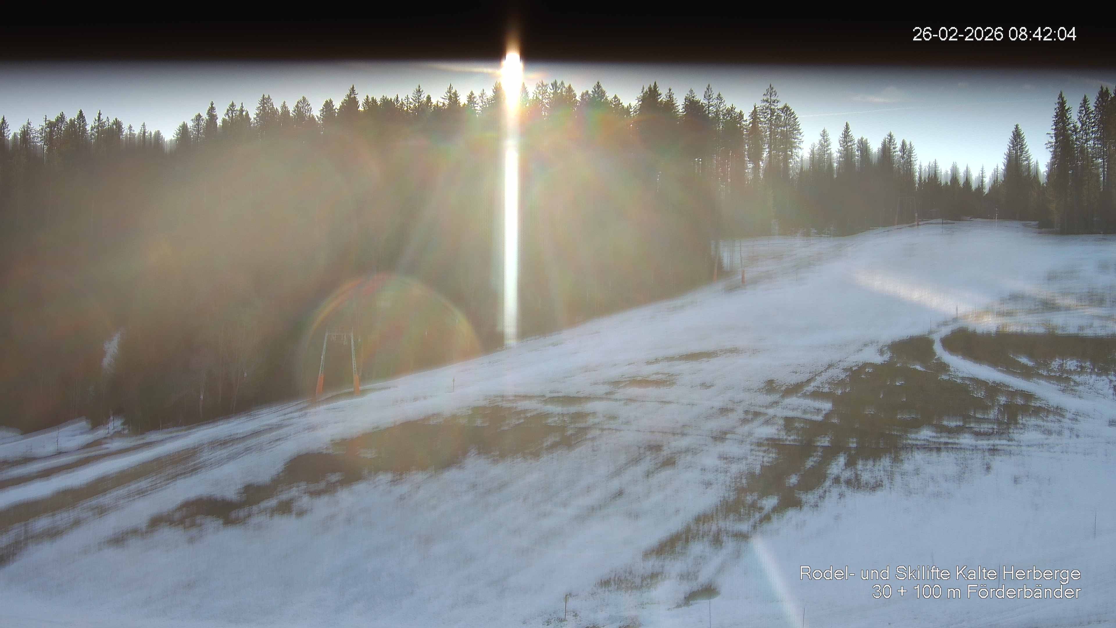 Archived image Webcam Ski lift Kalte Herberge