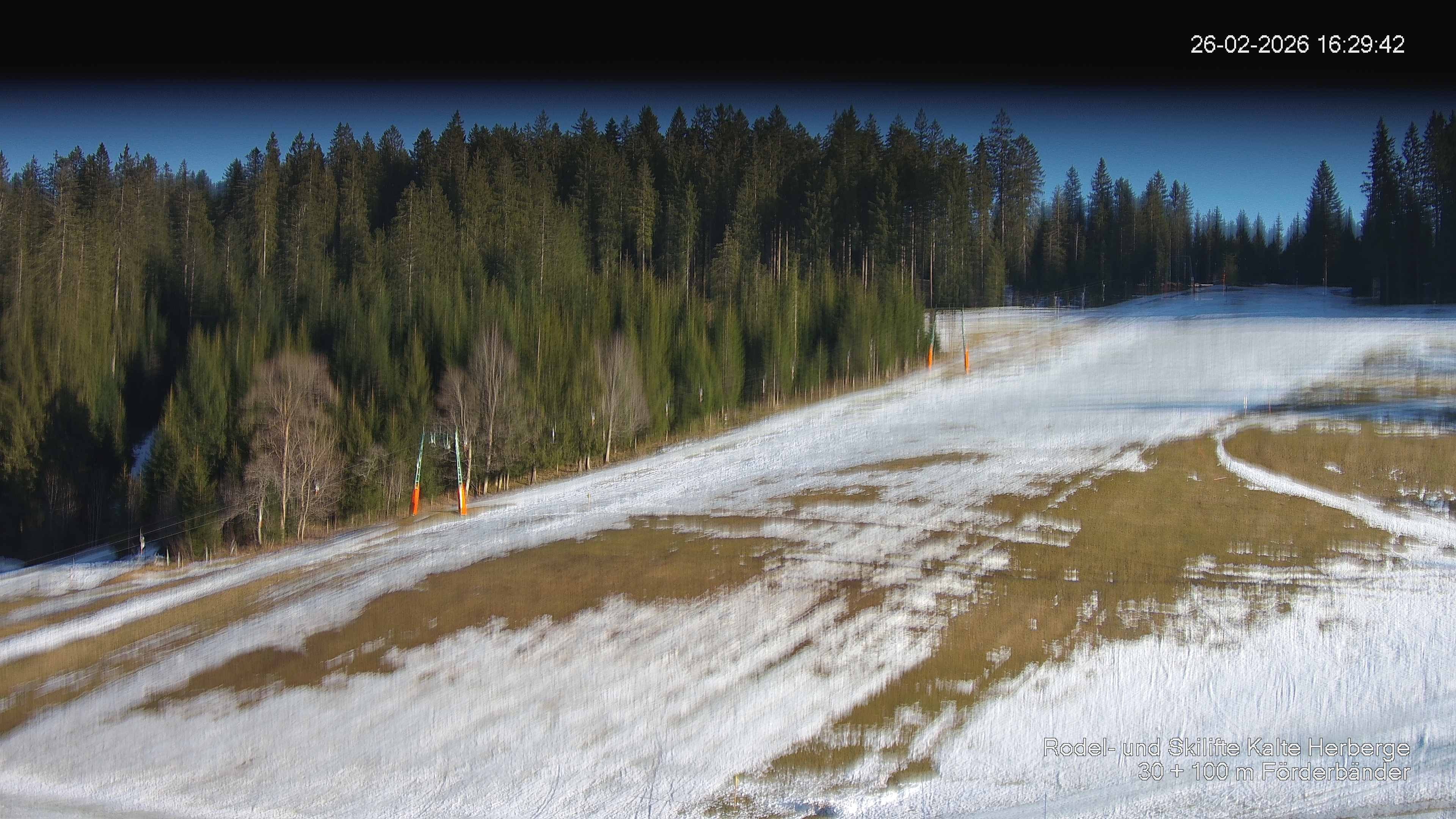 Archived image Webcam Ski lift Kalte Herberge