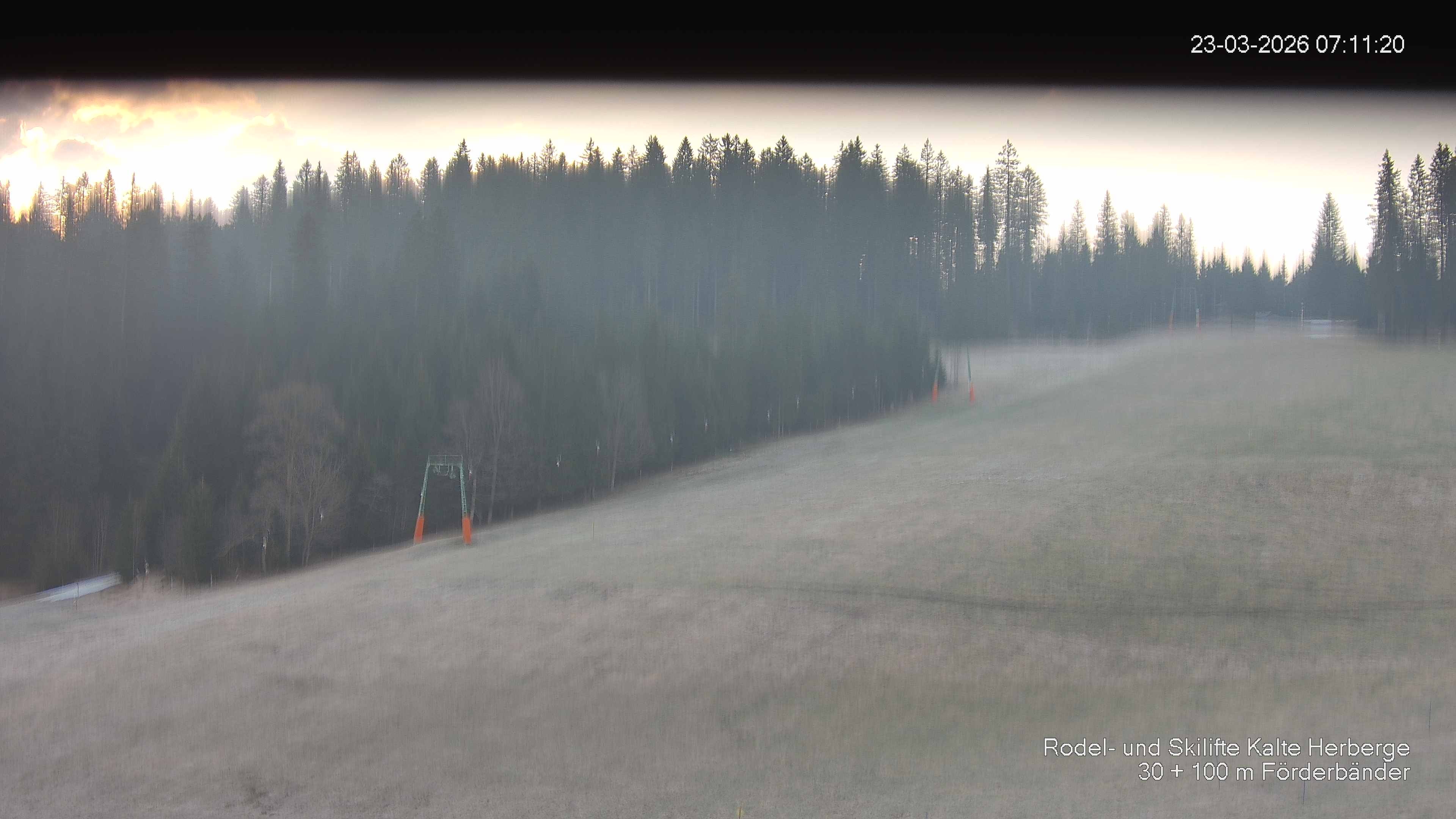 Archived image Webcam Ski lift Kalte Herberge