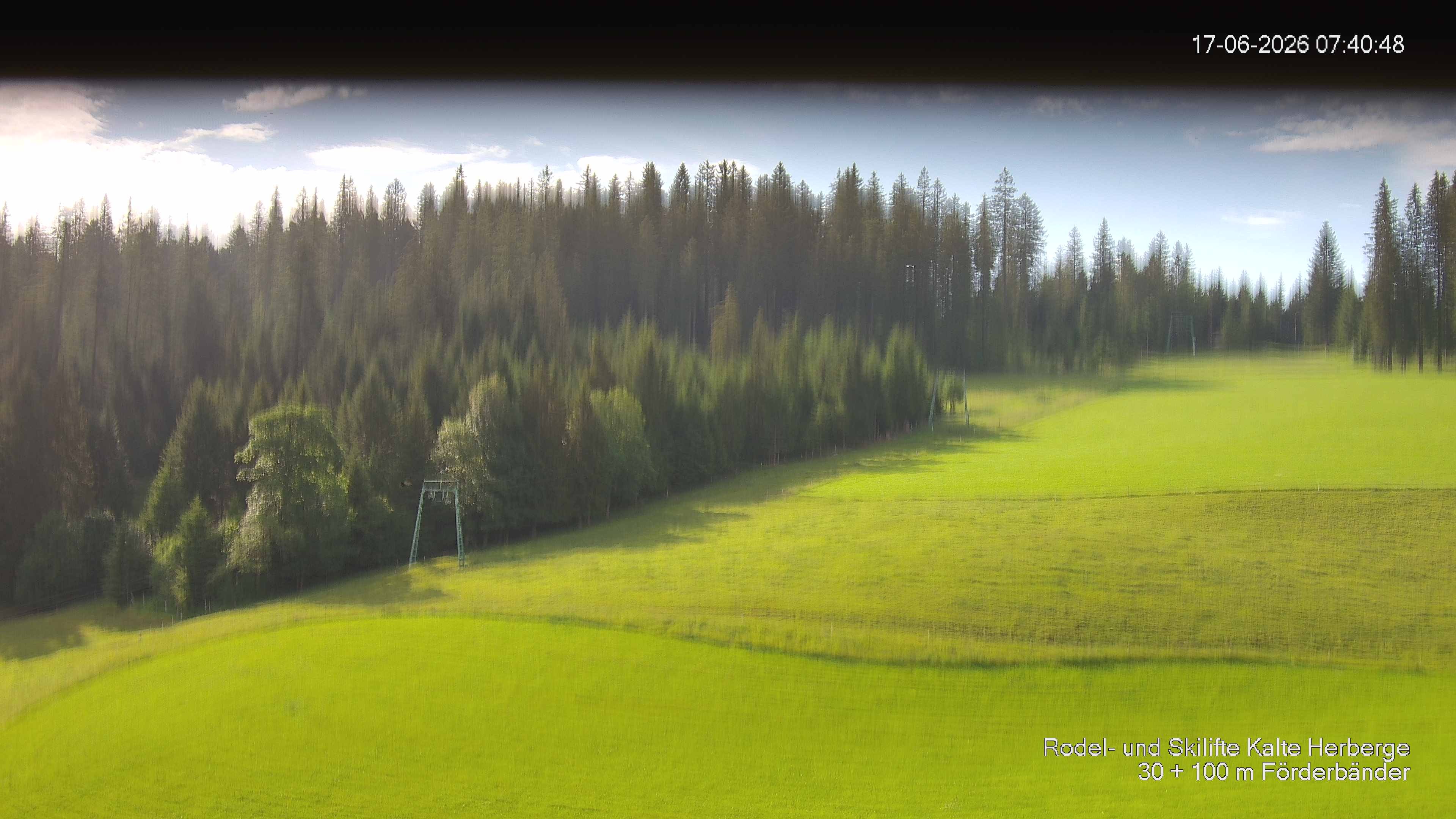Archived image Webcam Ski lift Kalte Herberge