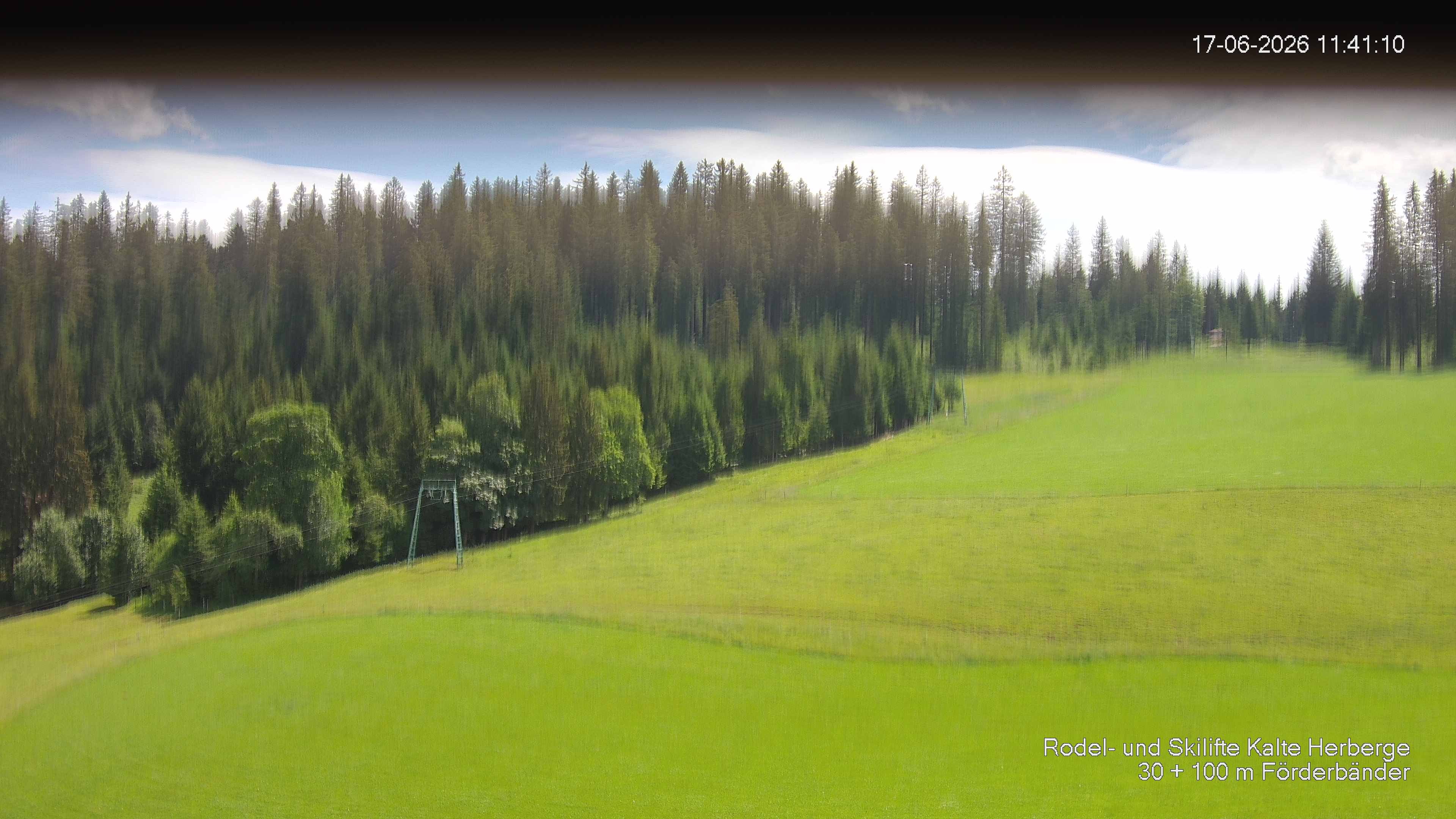 Archived image Webcam Ski lift Kalte Herberge
