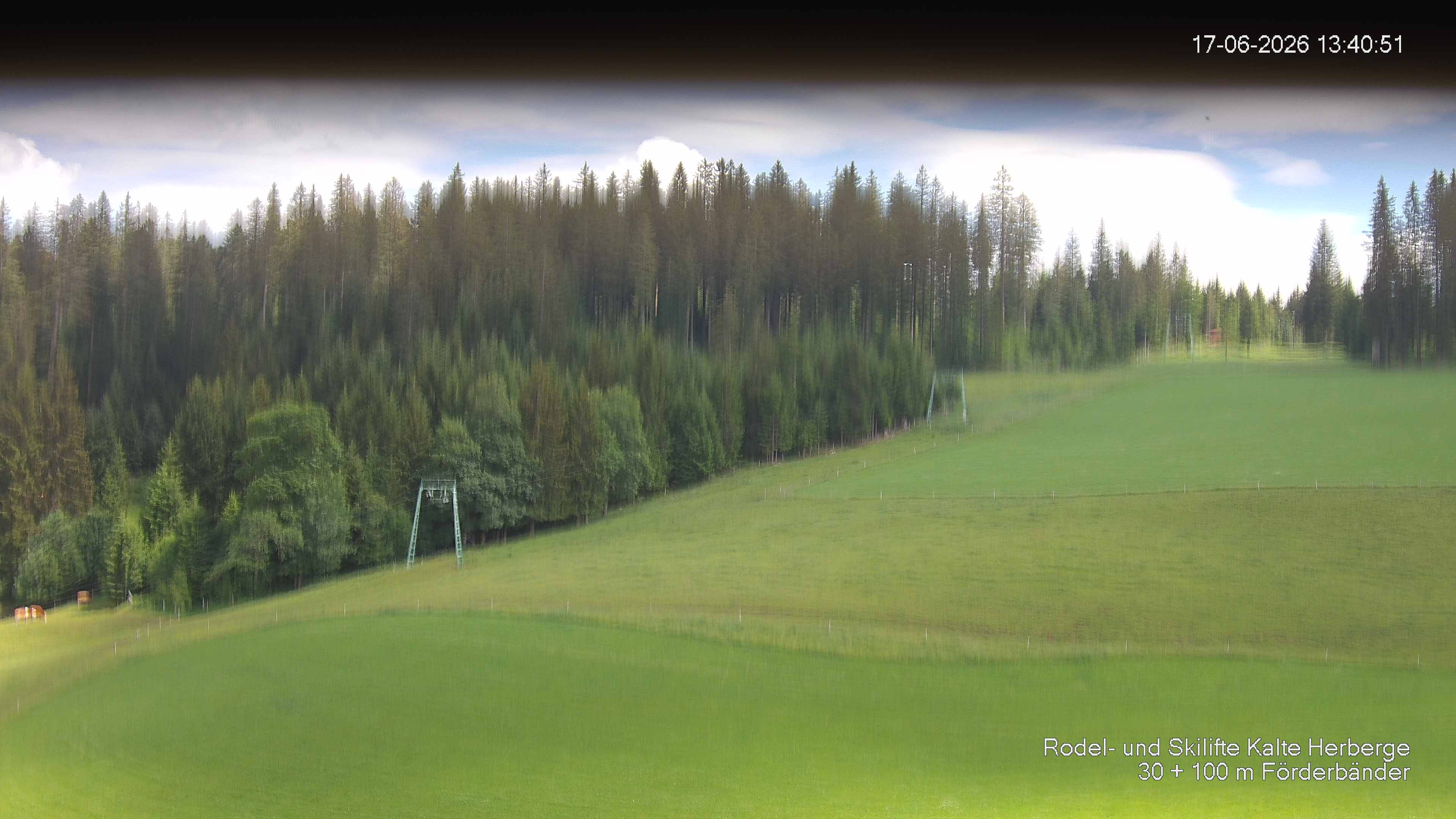 Archived image Webcam Ski lift Kalte Herberge