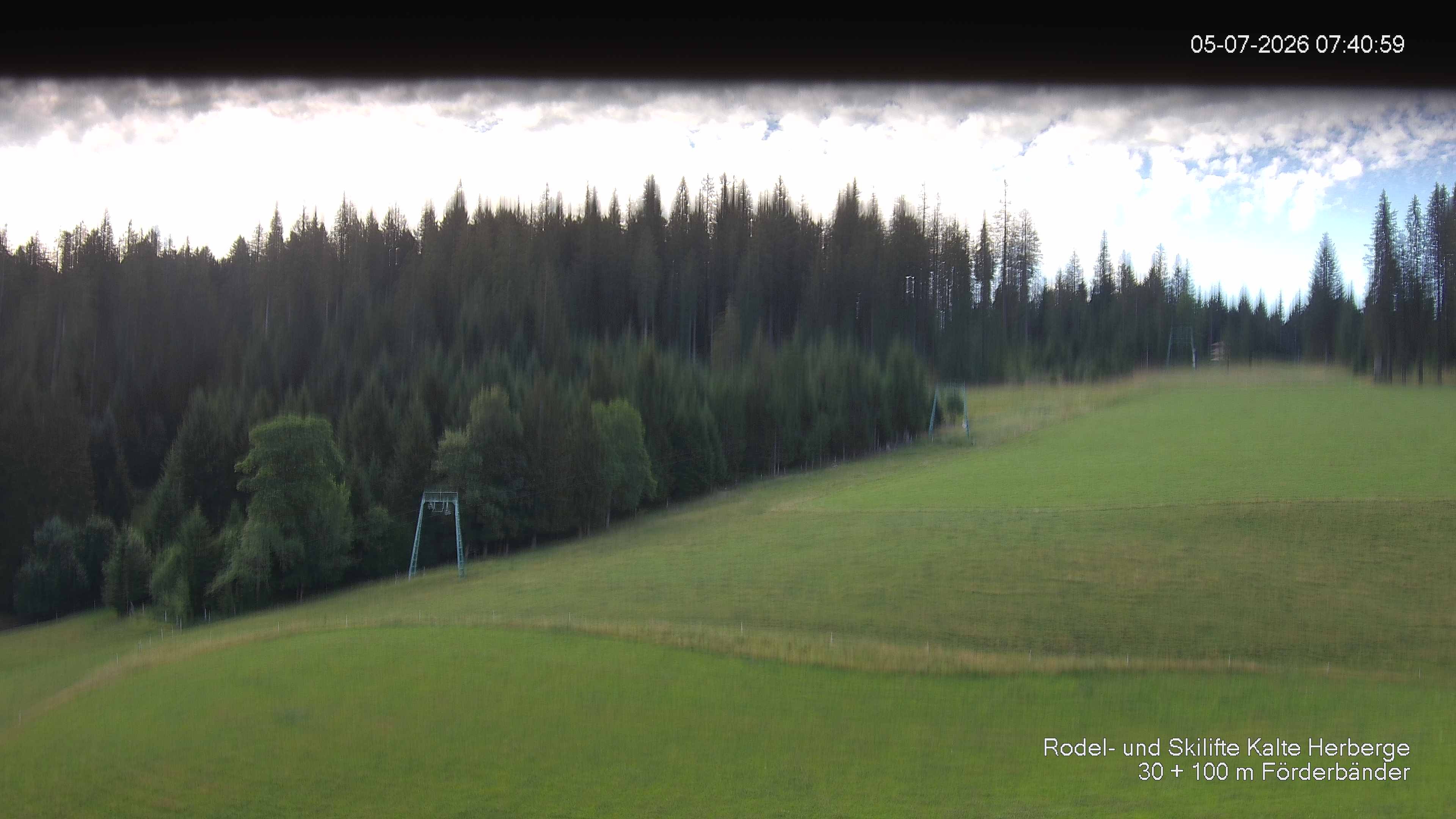Archived image Webcam Ski lift Kalte Herberge
