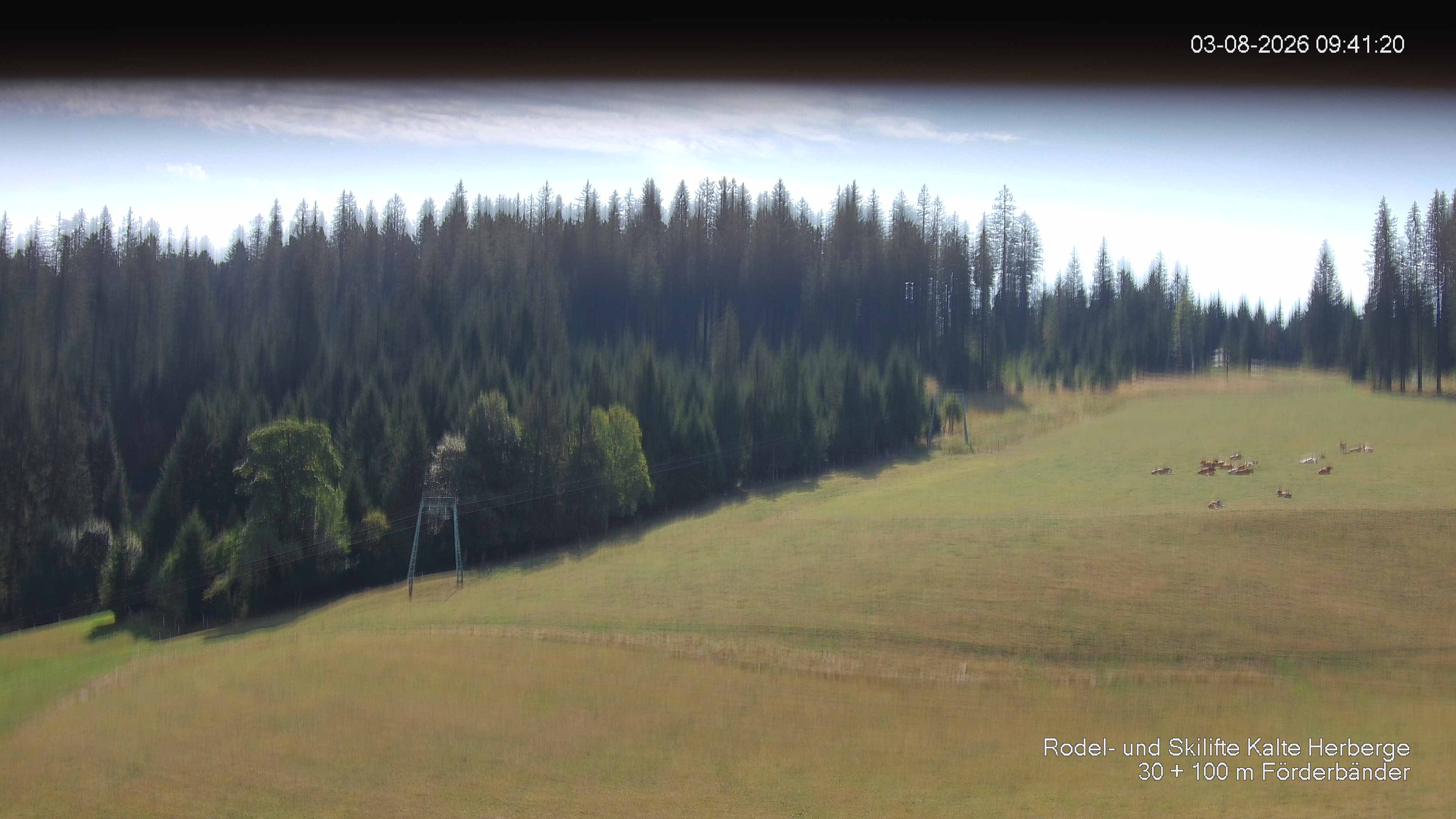 Archived image Webcam Ski lift Kalte Herberge