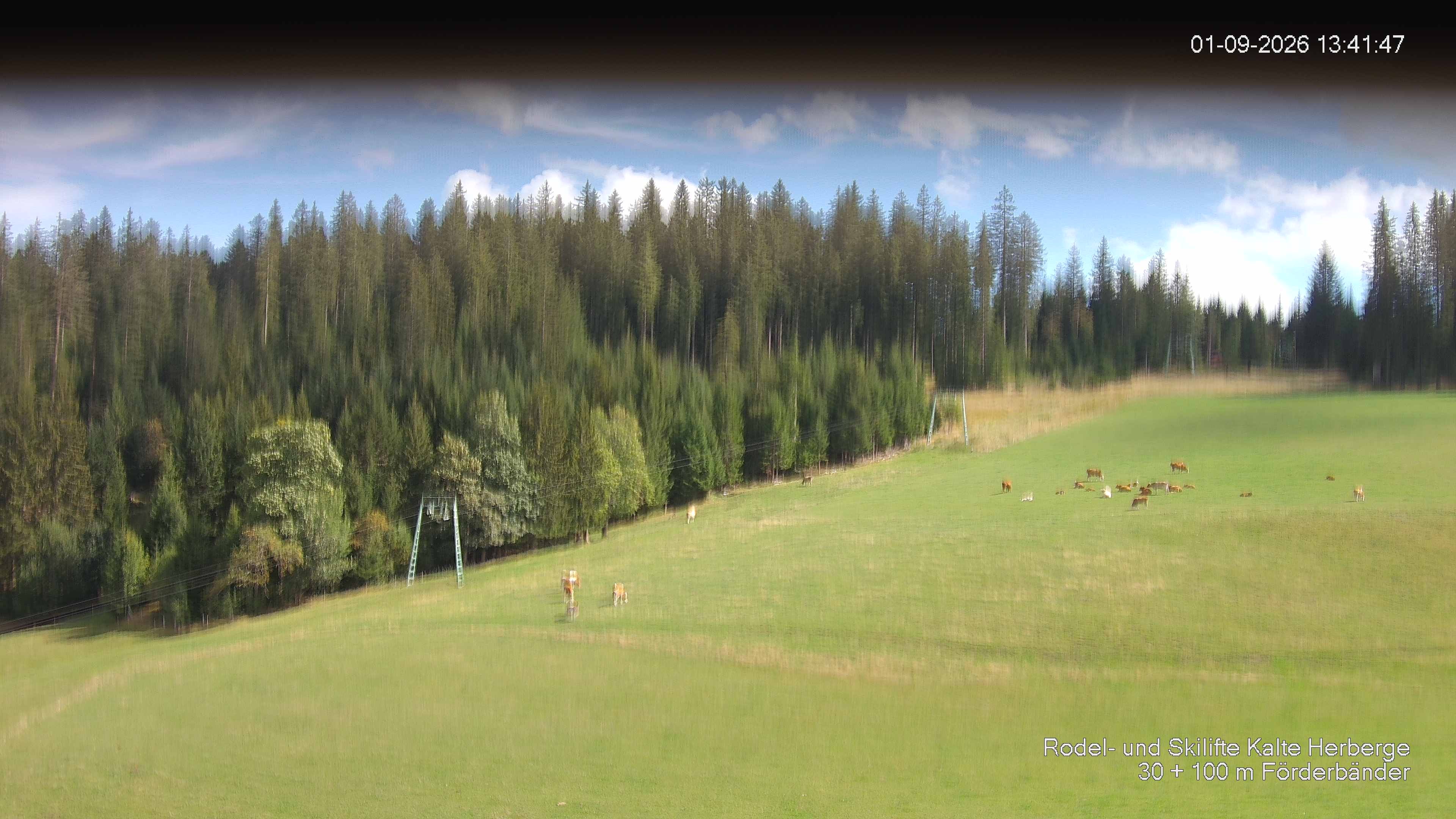 Archived image Webcam Ski lift Kalte Herberge