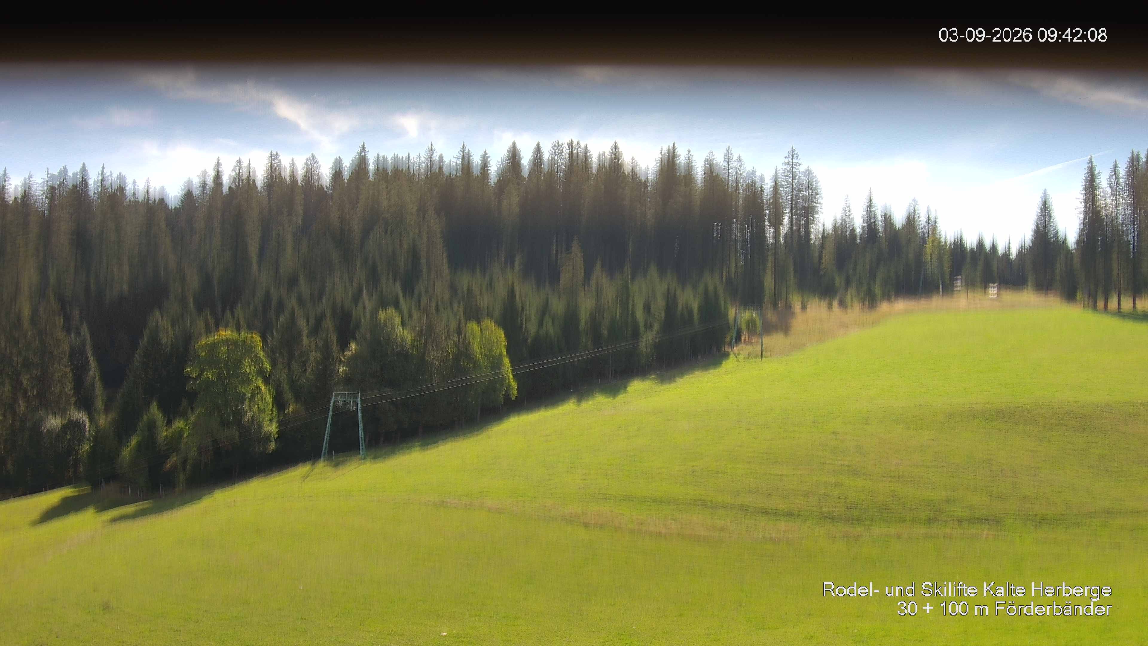 Archived image Webcam Ski lift Kalte Herberge
