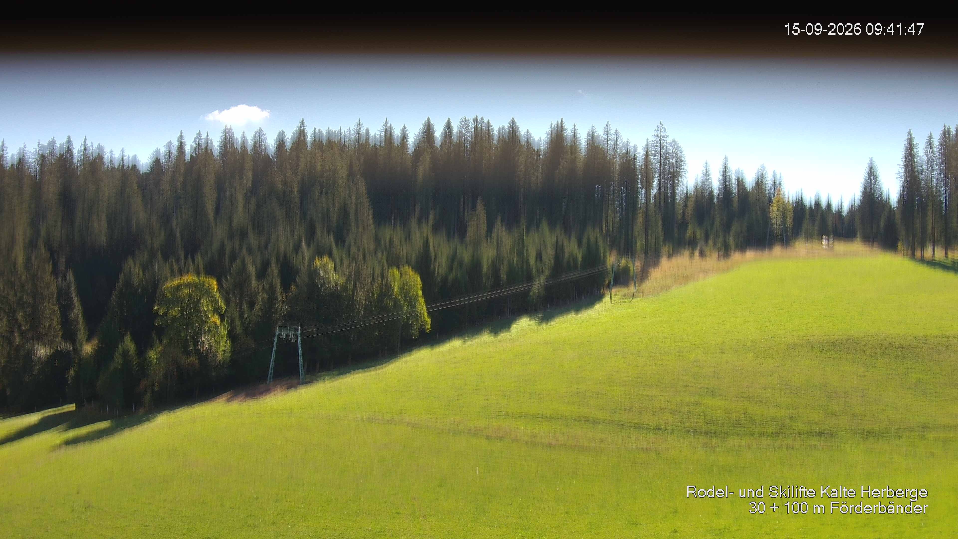 Archived image Webcam Ski lift Kalte Herberge