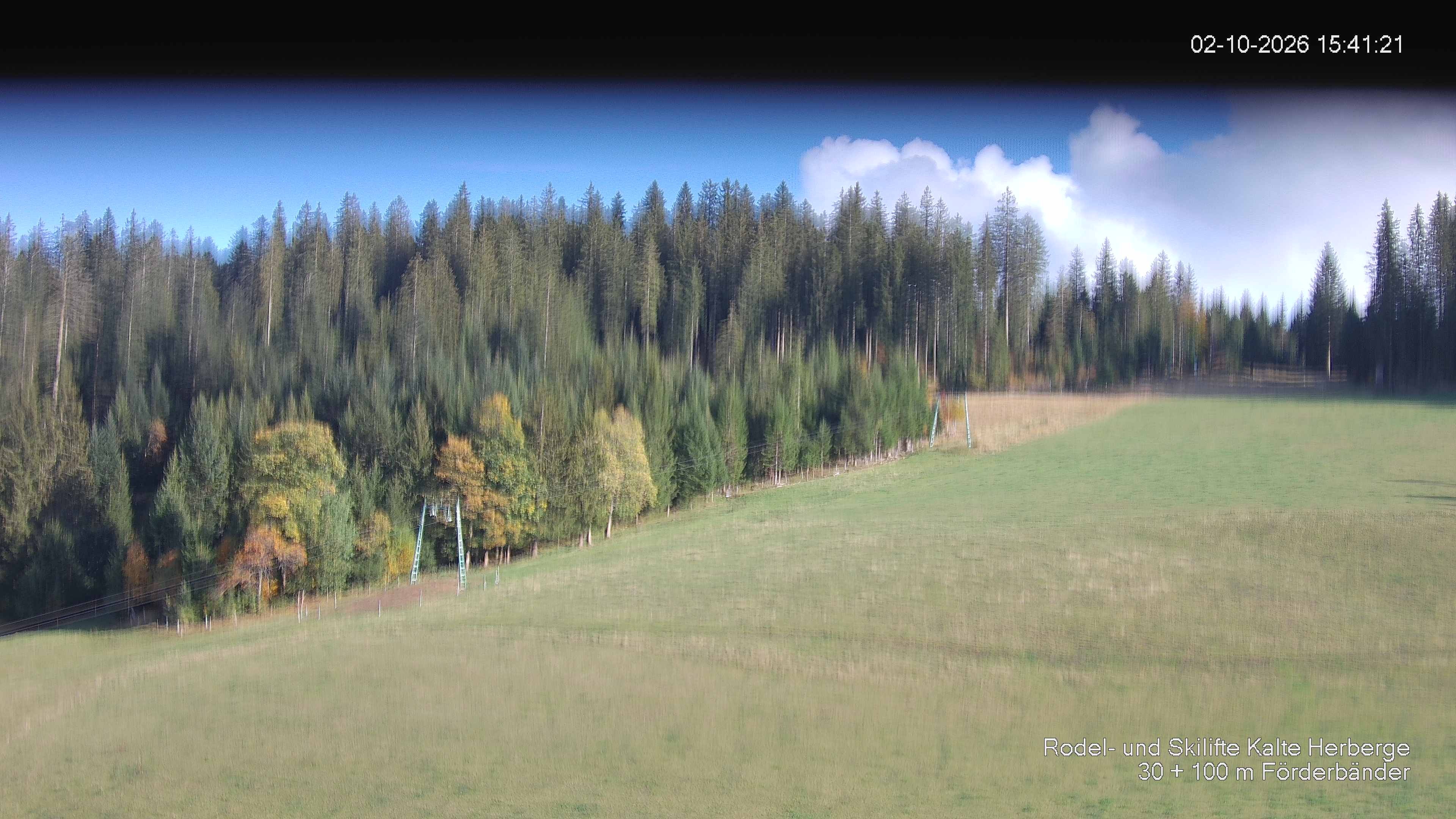 Archived image Webcam Ski lift Kalte Herberge