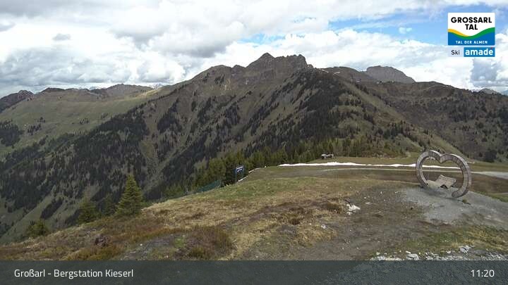 Archived image Webcam Grossarl - Panoramic View Kieserl