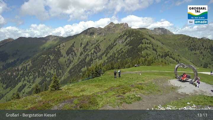 Archived image Webcam Grossarl - Panoramic View Kieserl