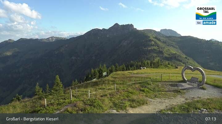 Archived image Webcam Grossarl - Panoramic View Kieserl
